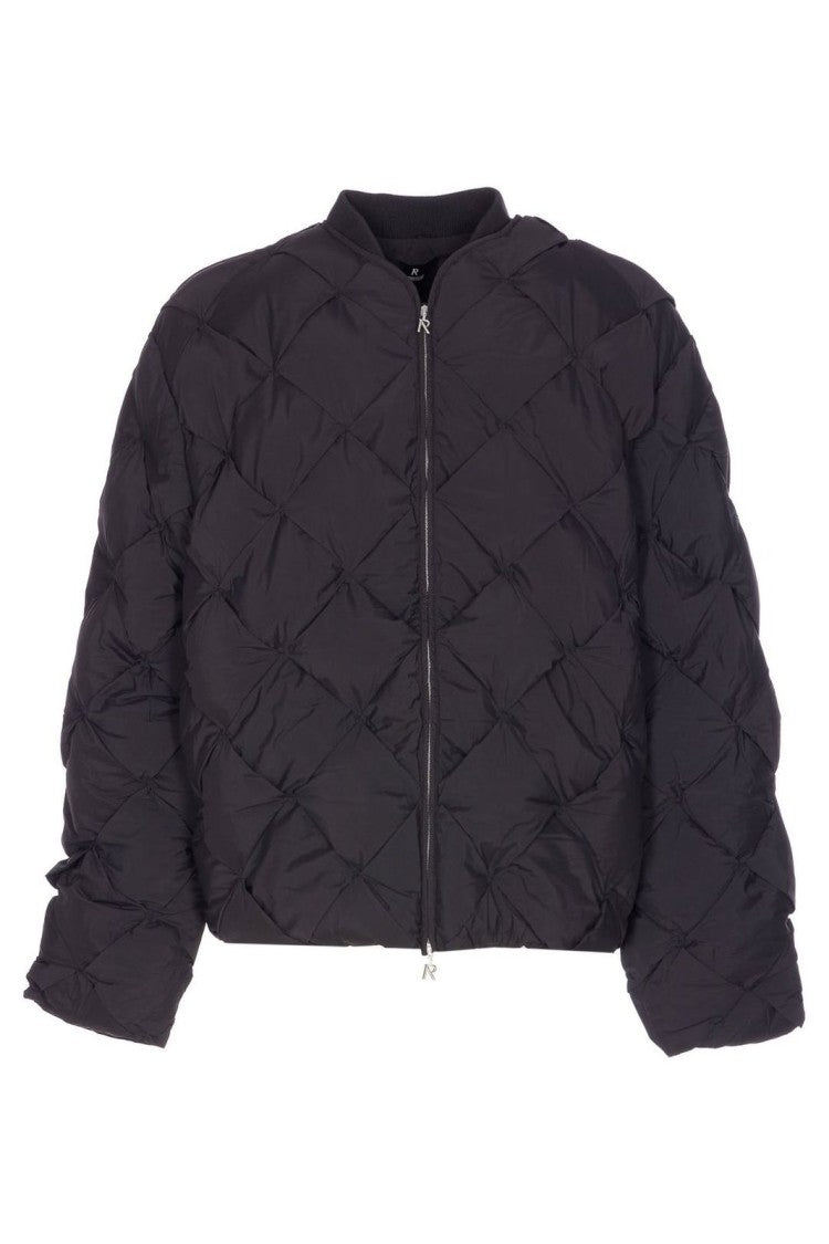 Represent Pillow-Quilted Puffer Jacket With High Collar