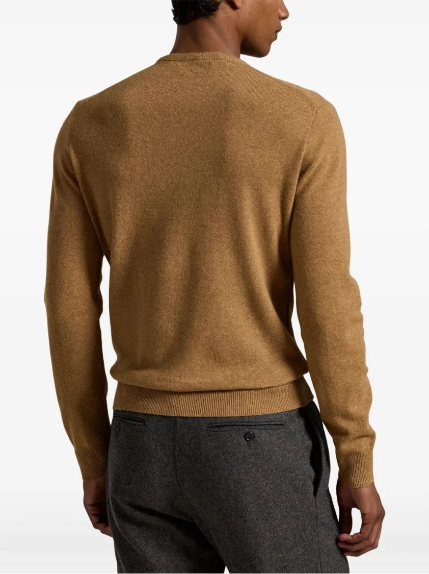 Polo Ralph Lauren Fitted Wool Pullover With Classic Neckline