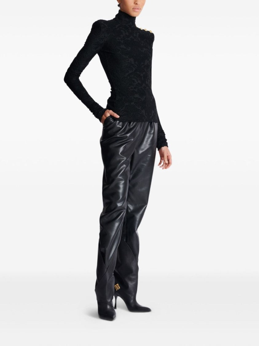 Balmain Fitted Black Top