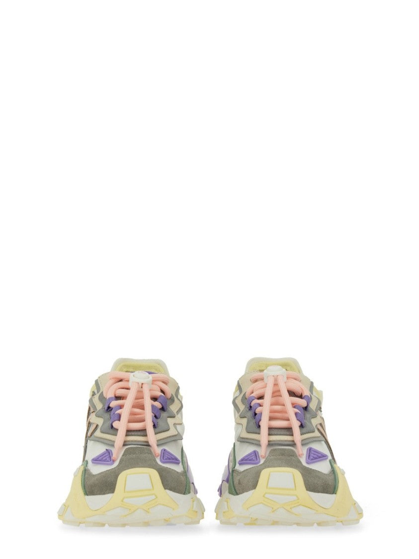 Dolce & Gabbana Chunky Sneakers With Vibrant Accents And Signature Logo