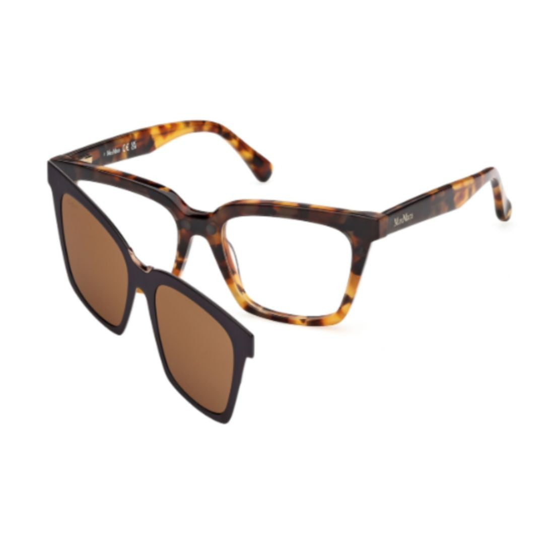 Max Mara Mm5213 Rectangular Tortoiseshell Eyeglasses