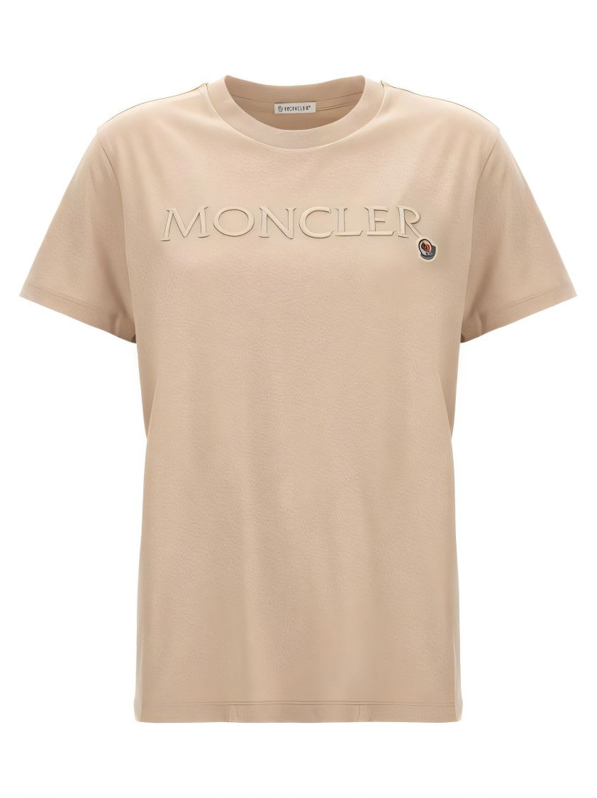 Moncler Classic Crew Neck T-Shirt With Raised Branding