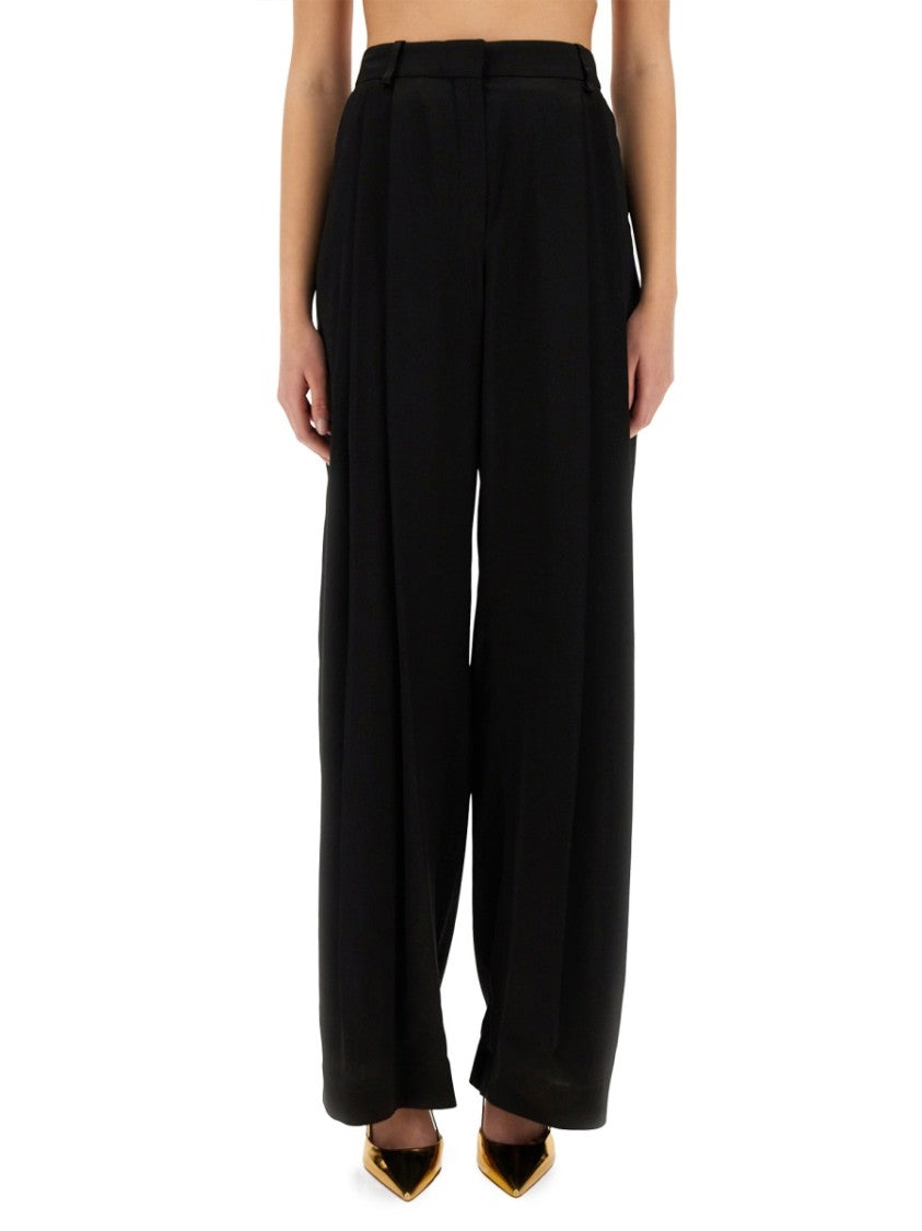 Nina Ricci Wide-Leg Pants With Pleat Detail