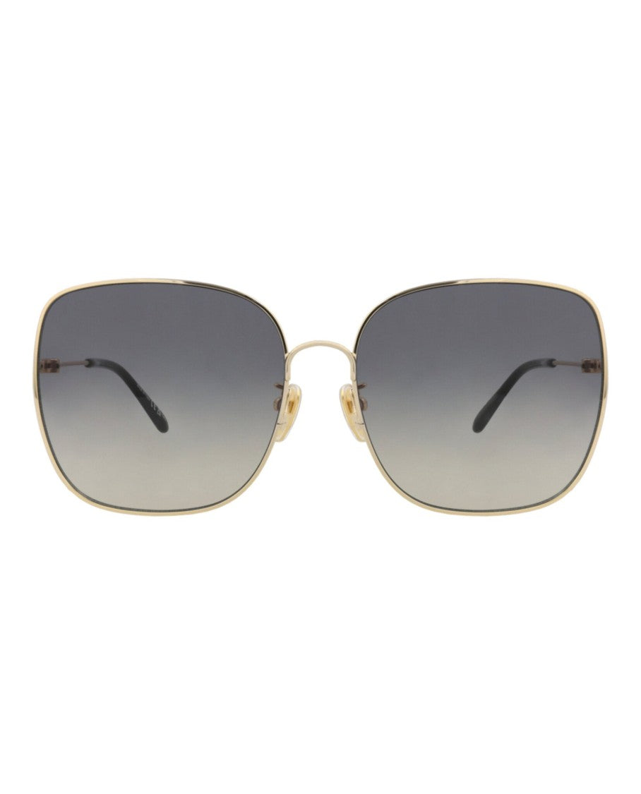 Chloé Square-Frame Metal Sunglasses