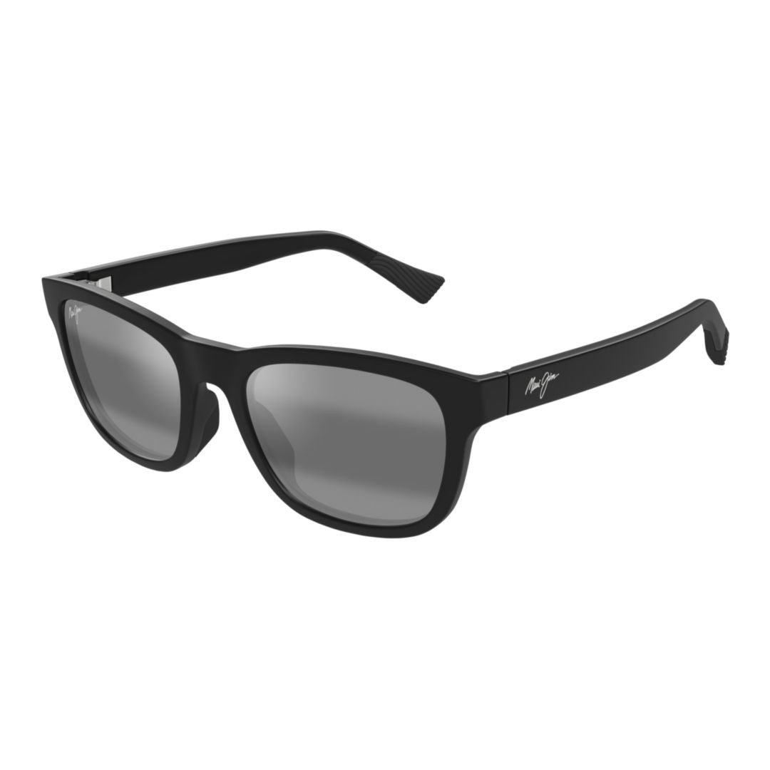 Maui Jim Matte Black Kapii Rectangular Sunglasses