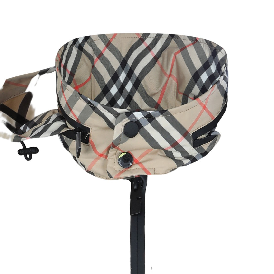 Burberry Checkered Casual Jacket With High Collar