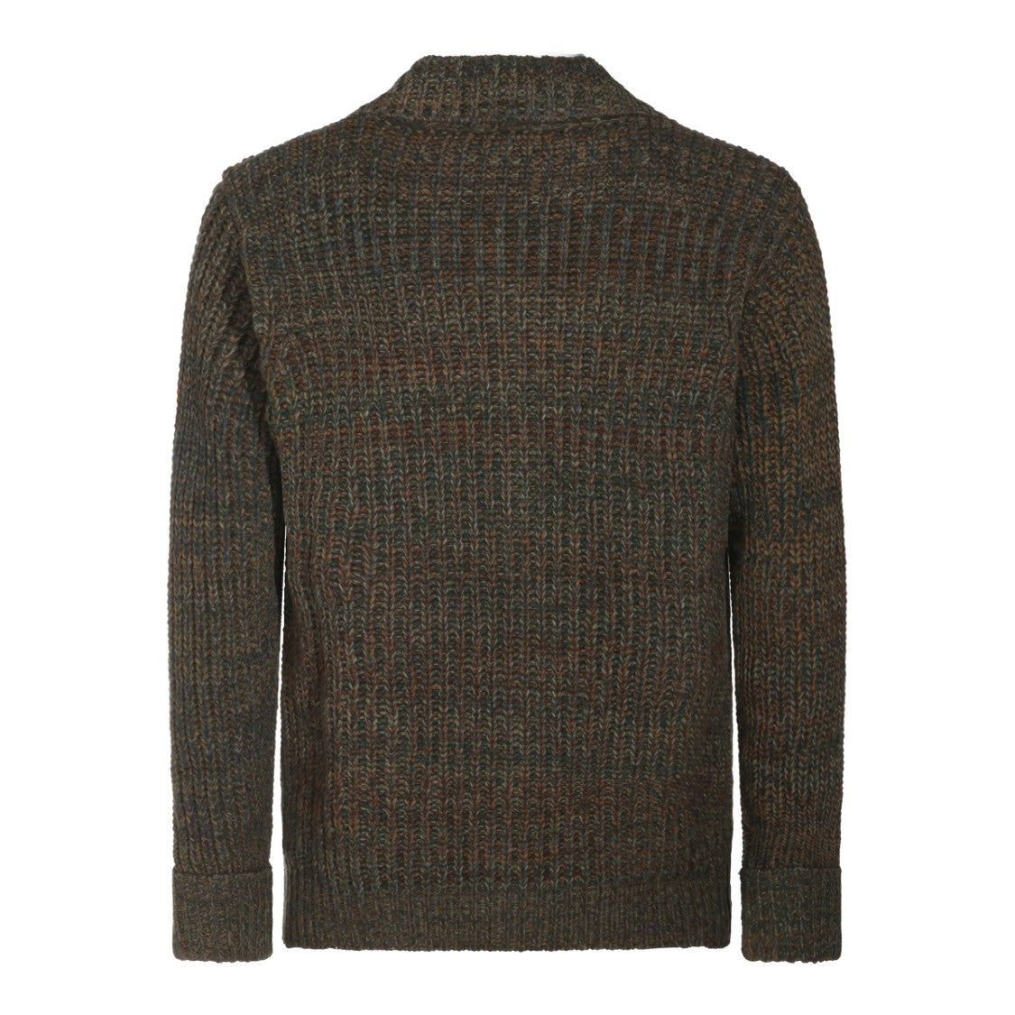 Altea Textured Button-Up Classic Collar Knit Cardigan