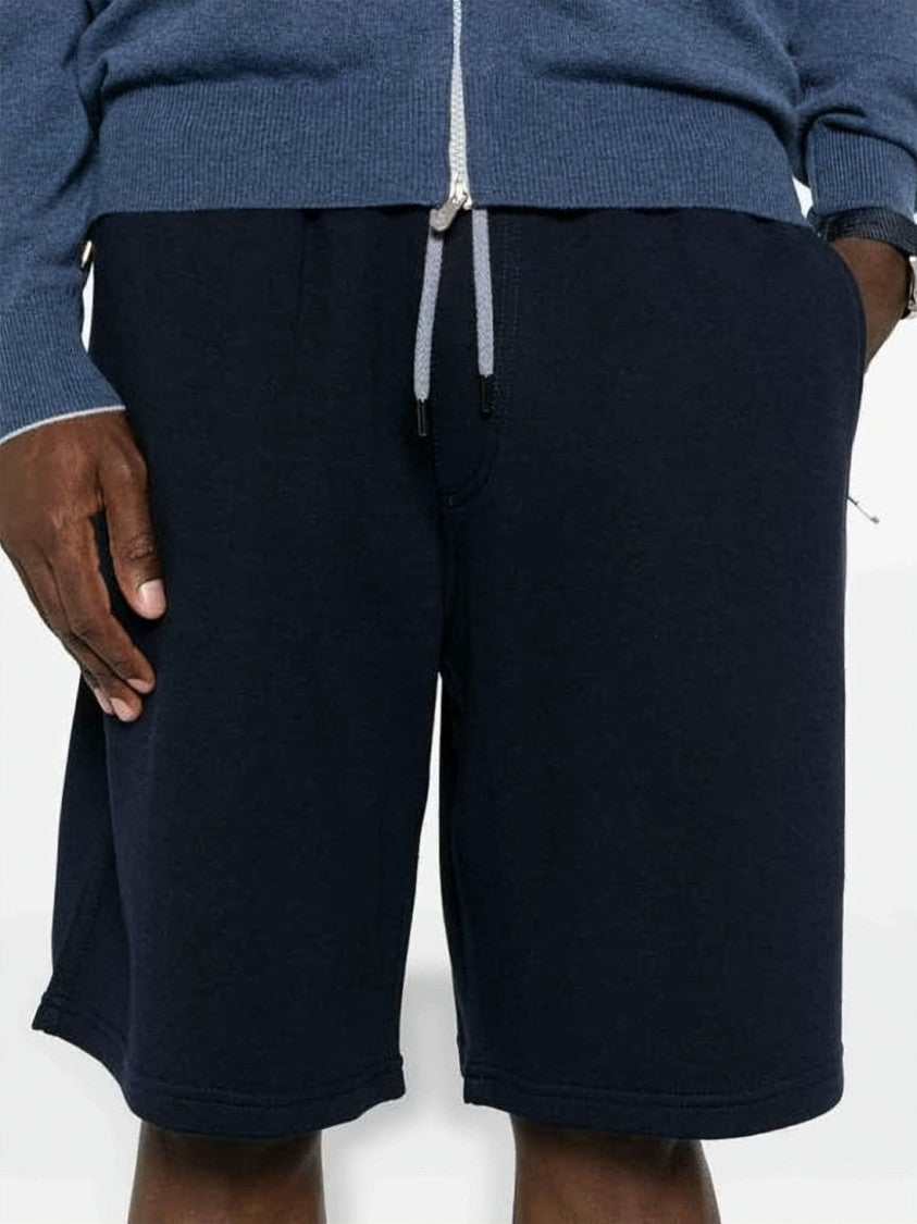 Brunello Cucinelli Relaxed-Fit Shorts With Drawstring Waistband And Textured Finish