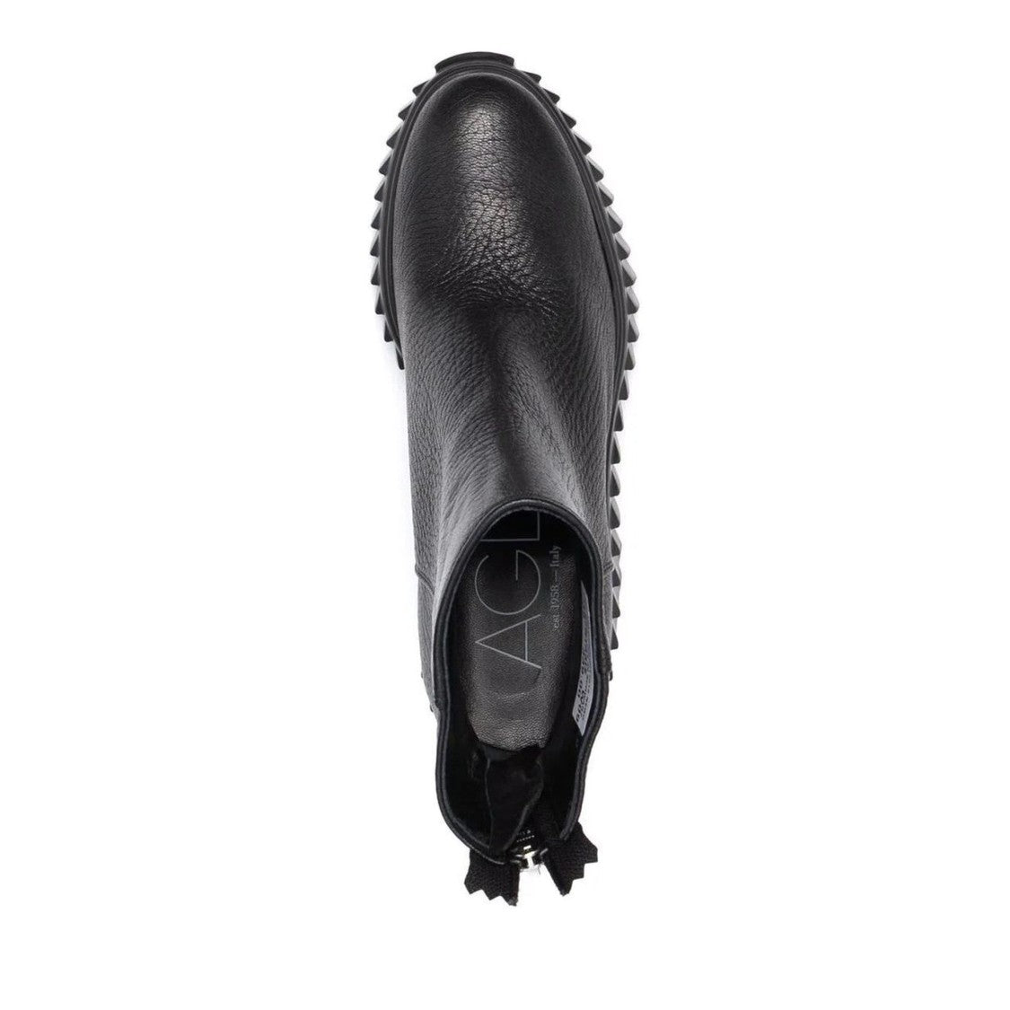 Agl Black Tiggy Plastic Platform Boots