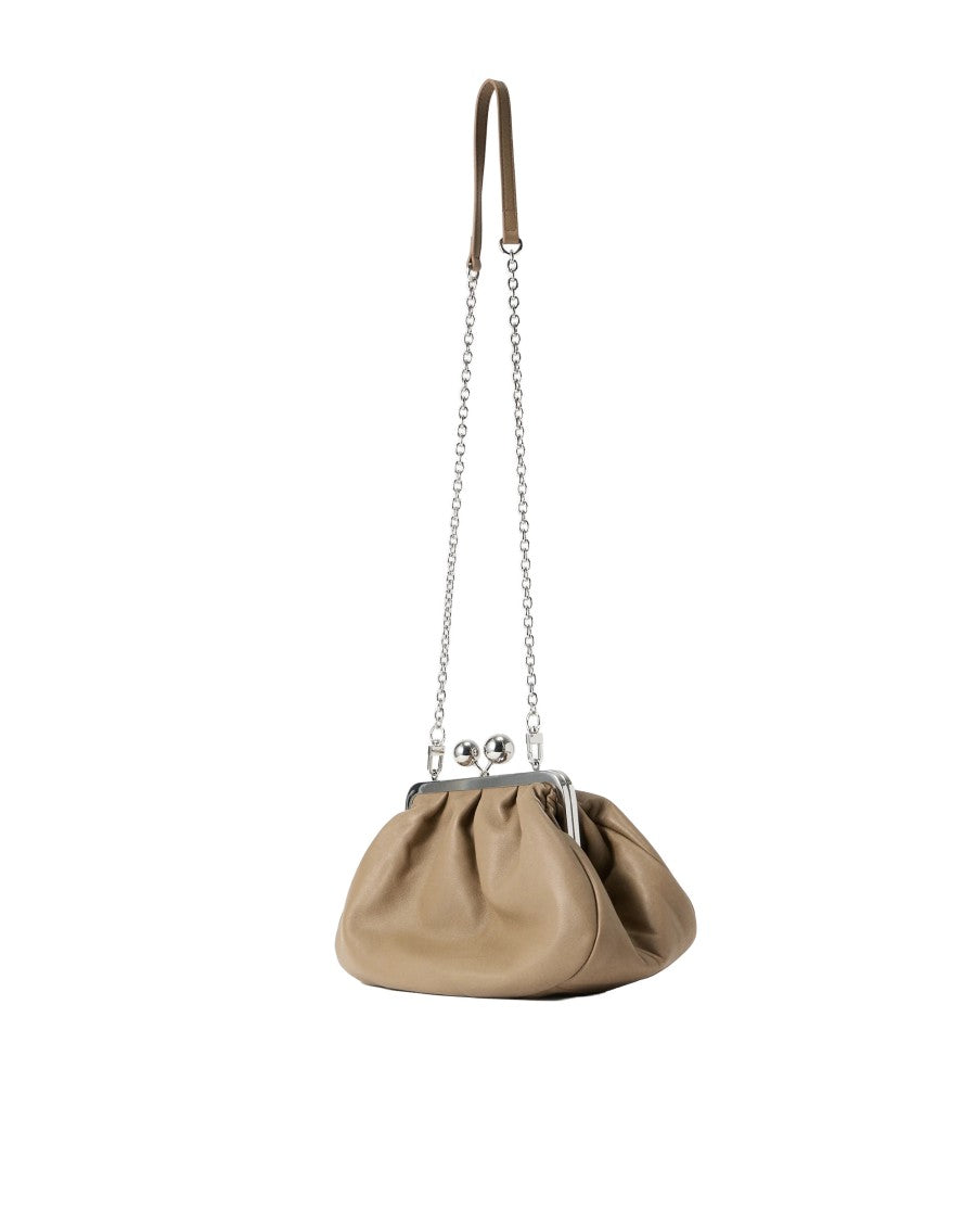 Max Mara Medium Deconstructed Leather Pasticcino Bag