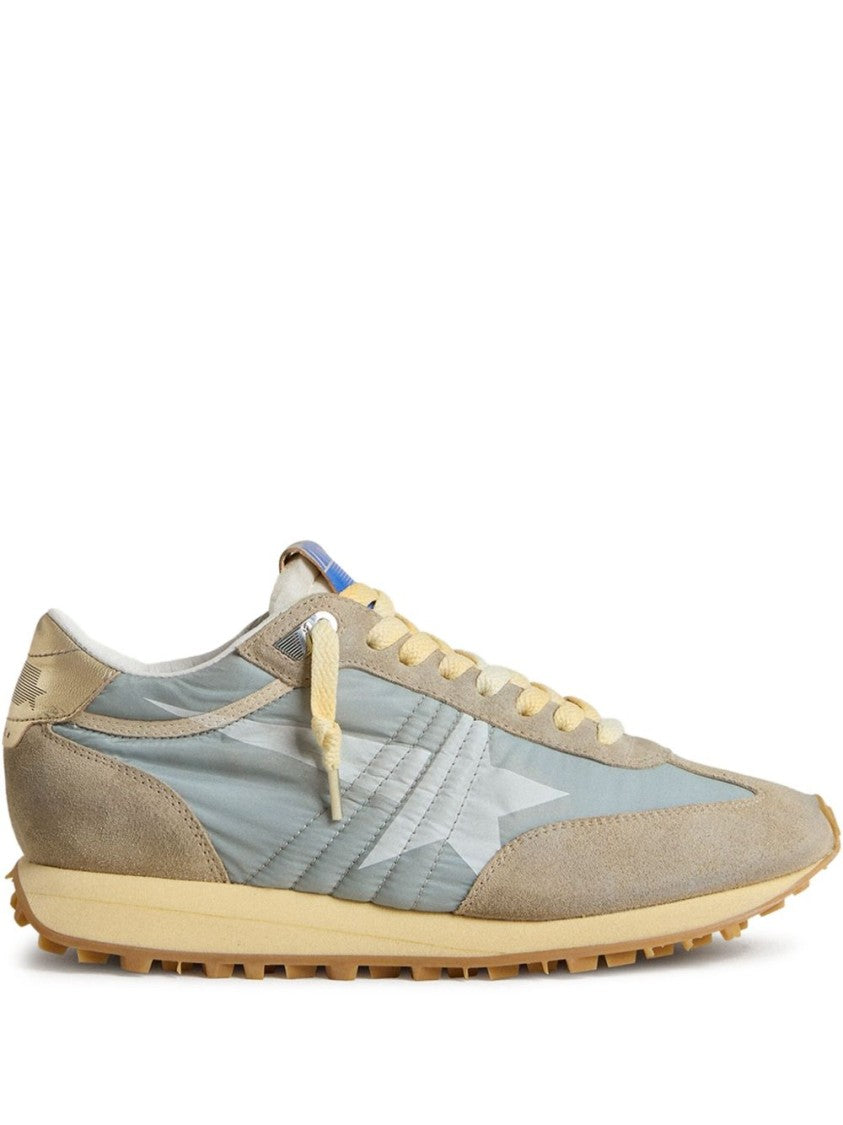 Golden Goose Light Blue Nylon Sneakers