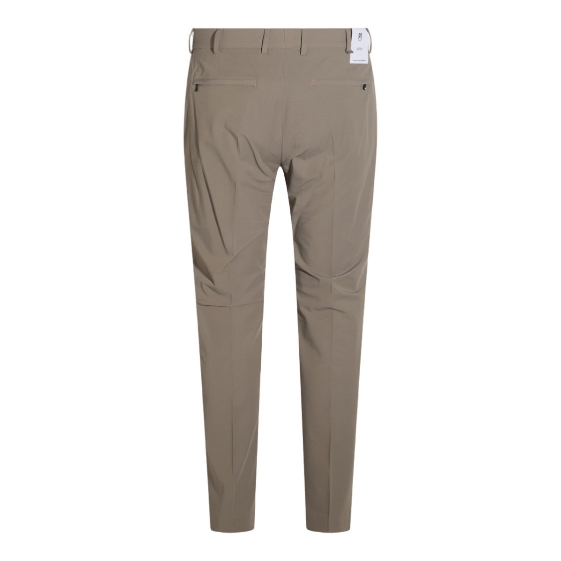 Pt Torino Tailored Beige Trousers With Clean Front