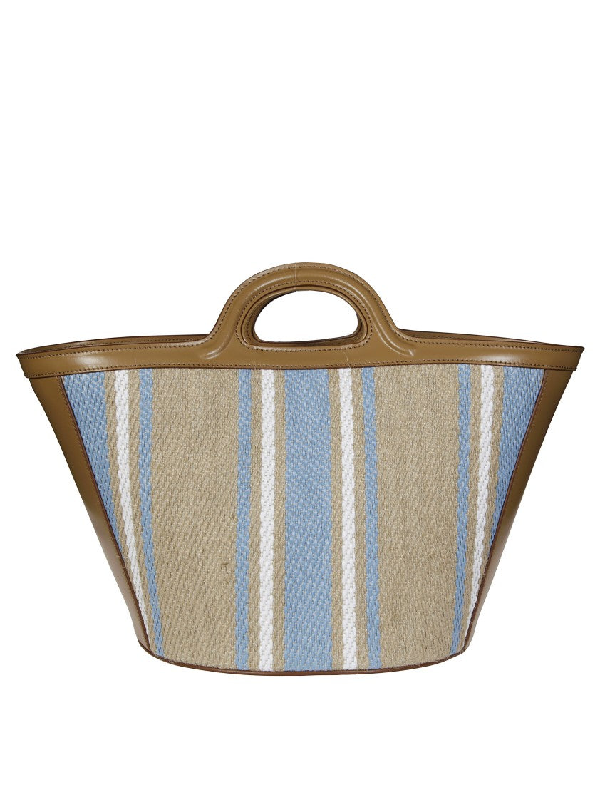 Marni Trapezoidal Handbag With Textured Fabric