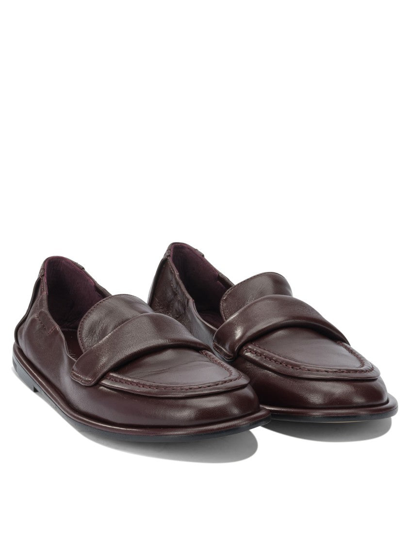 Pomme D'or Burgundy Calf Leather Penny Loafers