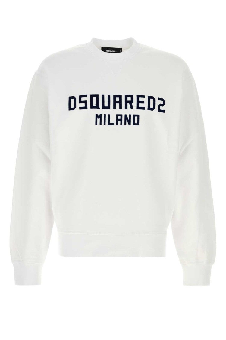 Dsquared2 White Cotton Sweatshirt