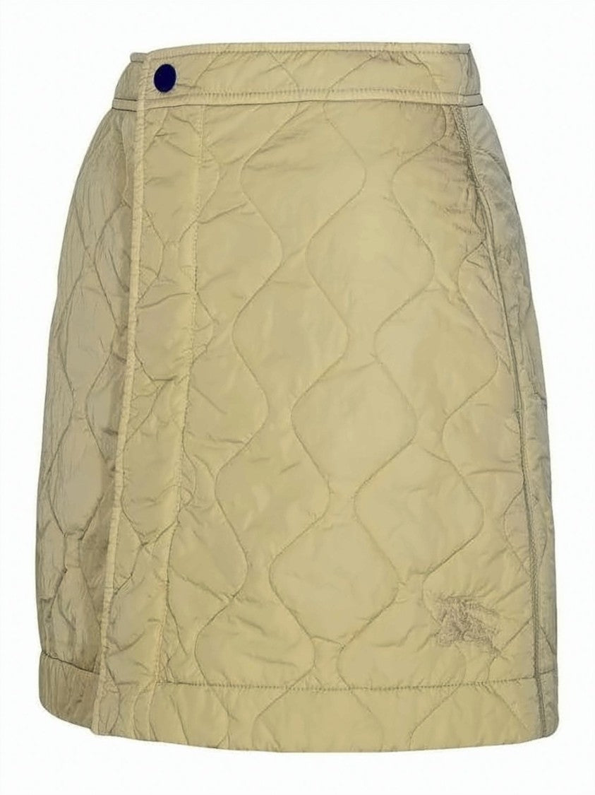 Burberry Diamond-Quilted Mini Skirt With Structured Waistband