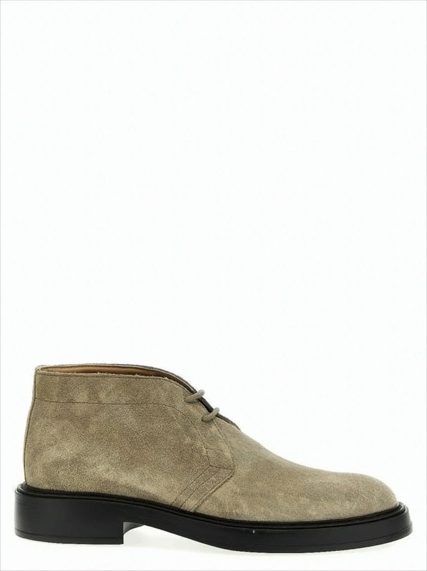 Tod's Suede Ankle Boots With Rubber Sole