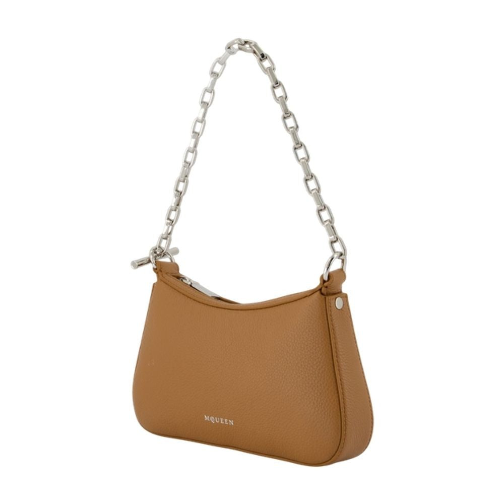 Alexander Mcqueen T Bar Mini Handbag - Leather - Brown