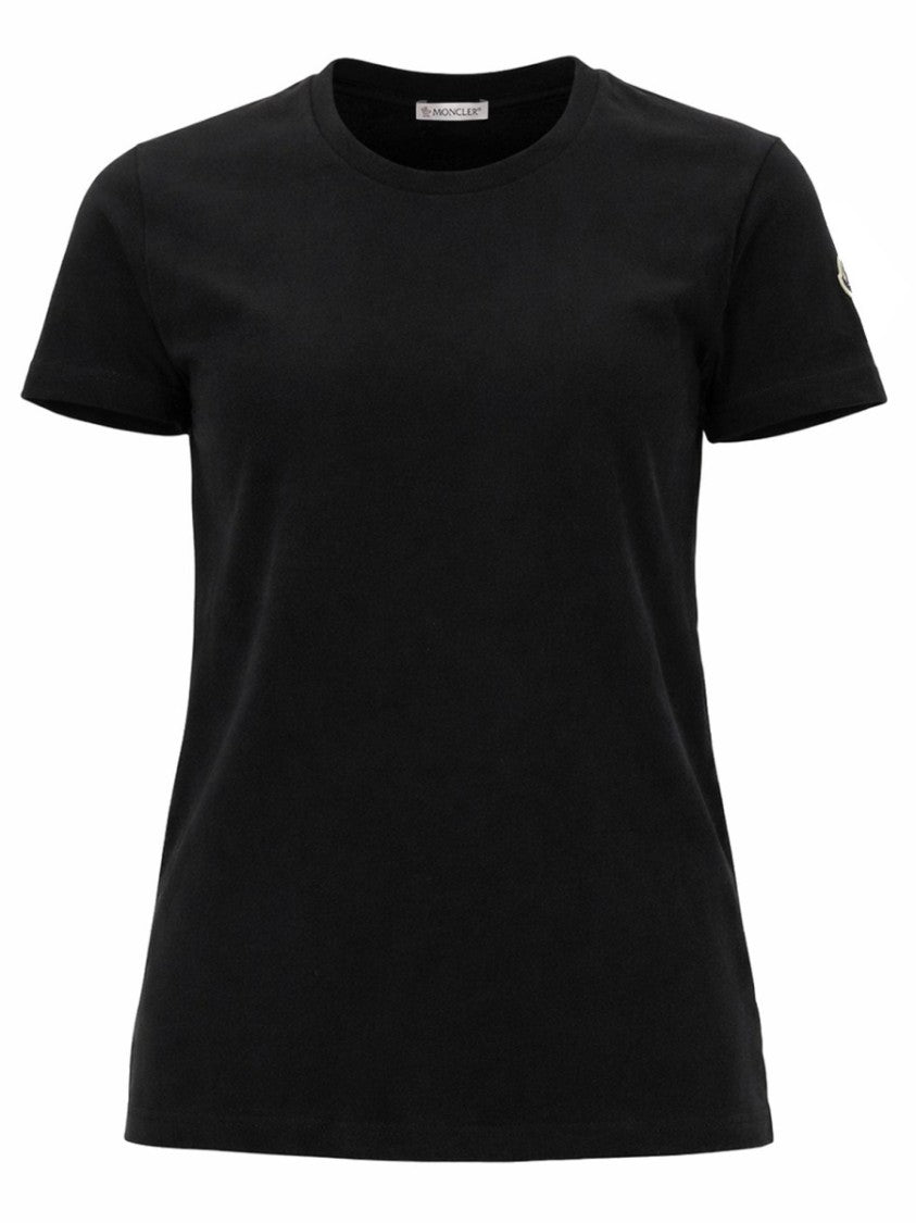 Moncler Regular Fit Black Logo T-Shirt