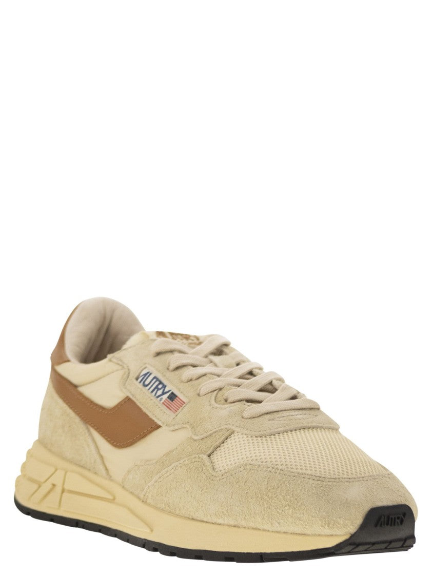 Autry Reelwind - Suede And Technical Textile Trainer