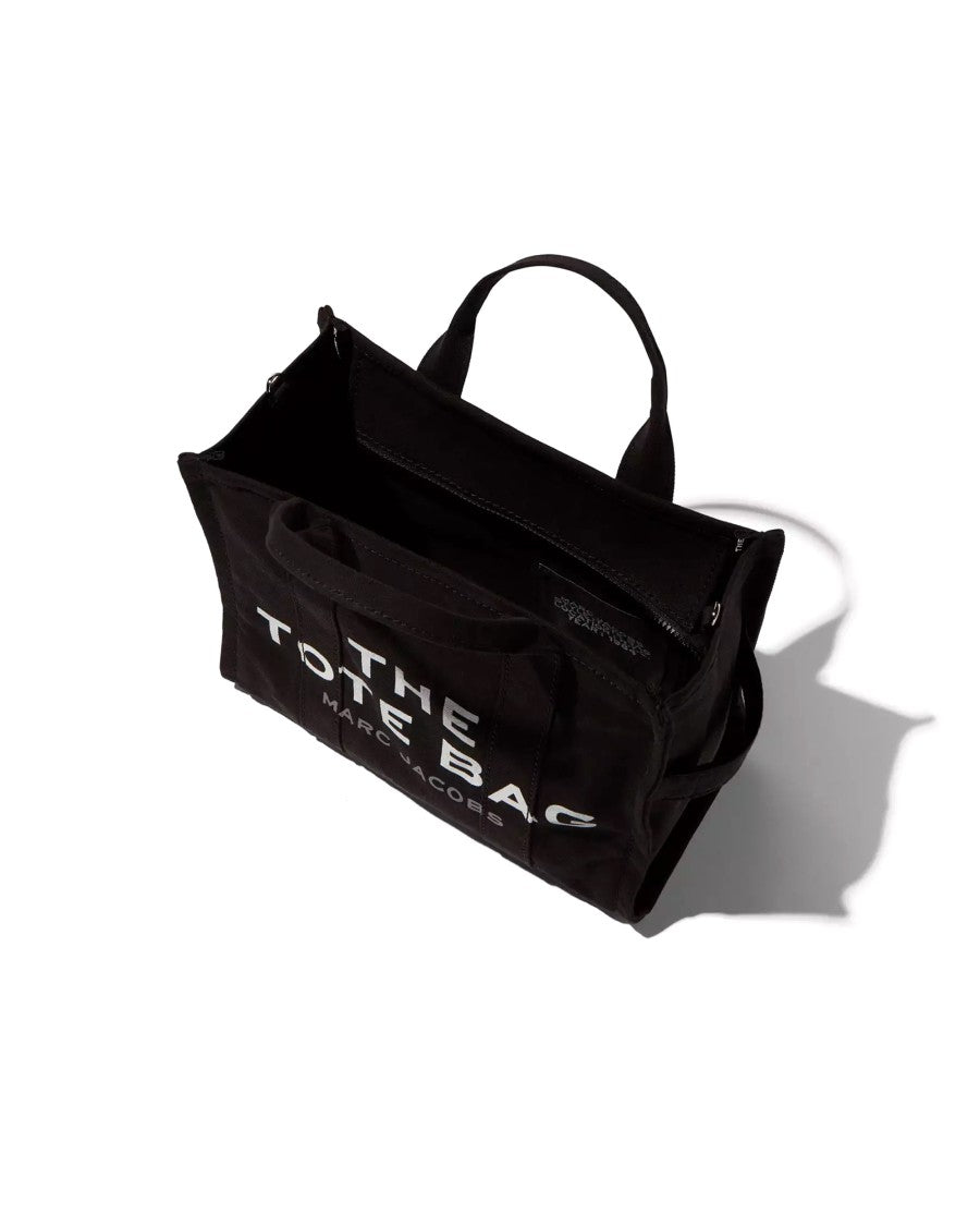 Marc Jacobs Canvas Medium Tote Bag With Zip Closure And Detachable Strap