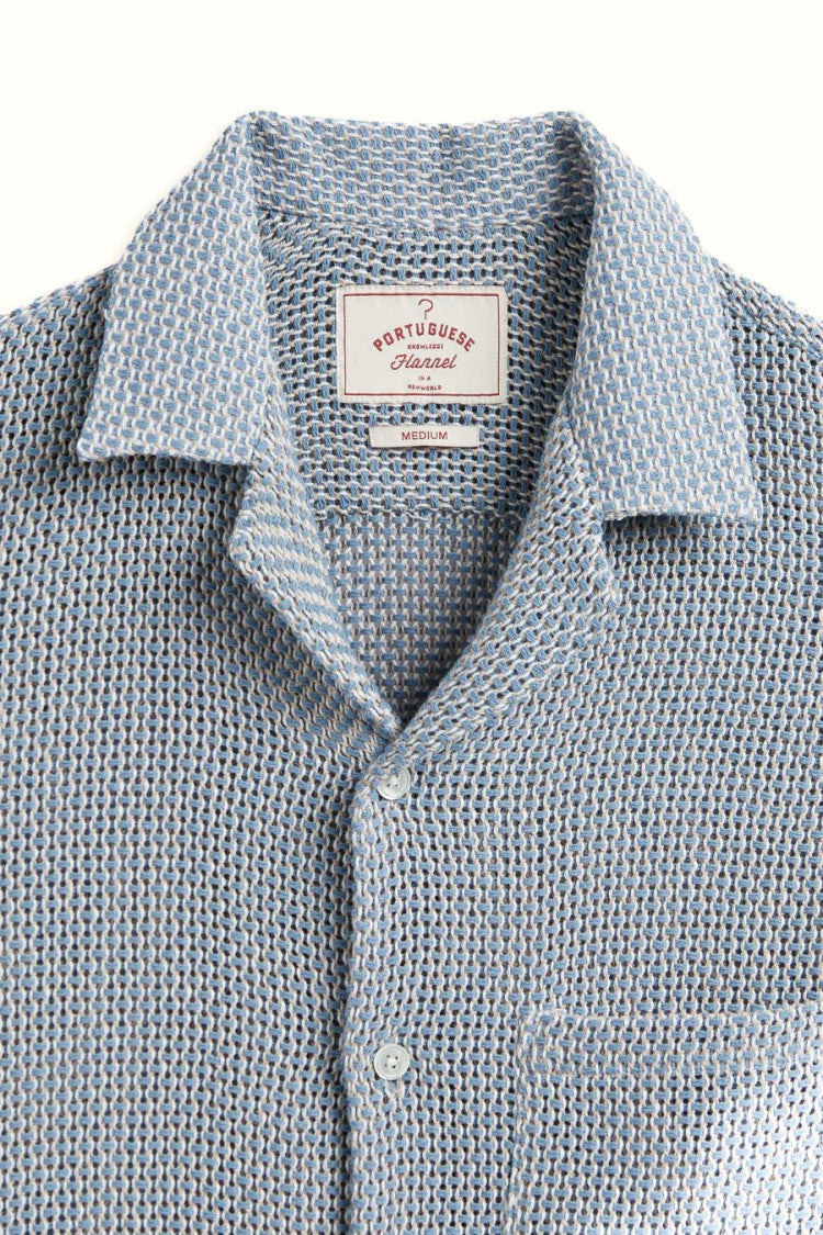 Portuguese Flannel Agora Textured Bowling Collar Shirt