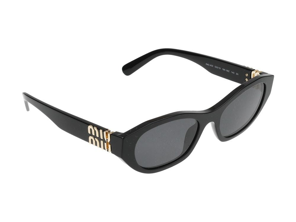 Miu Miu Black 0Mu A03s Acetate Sunglasses