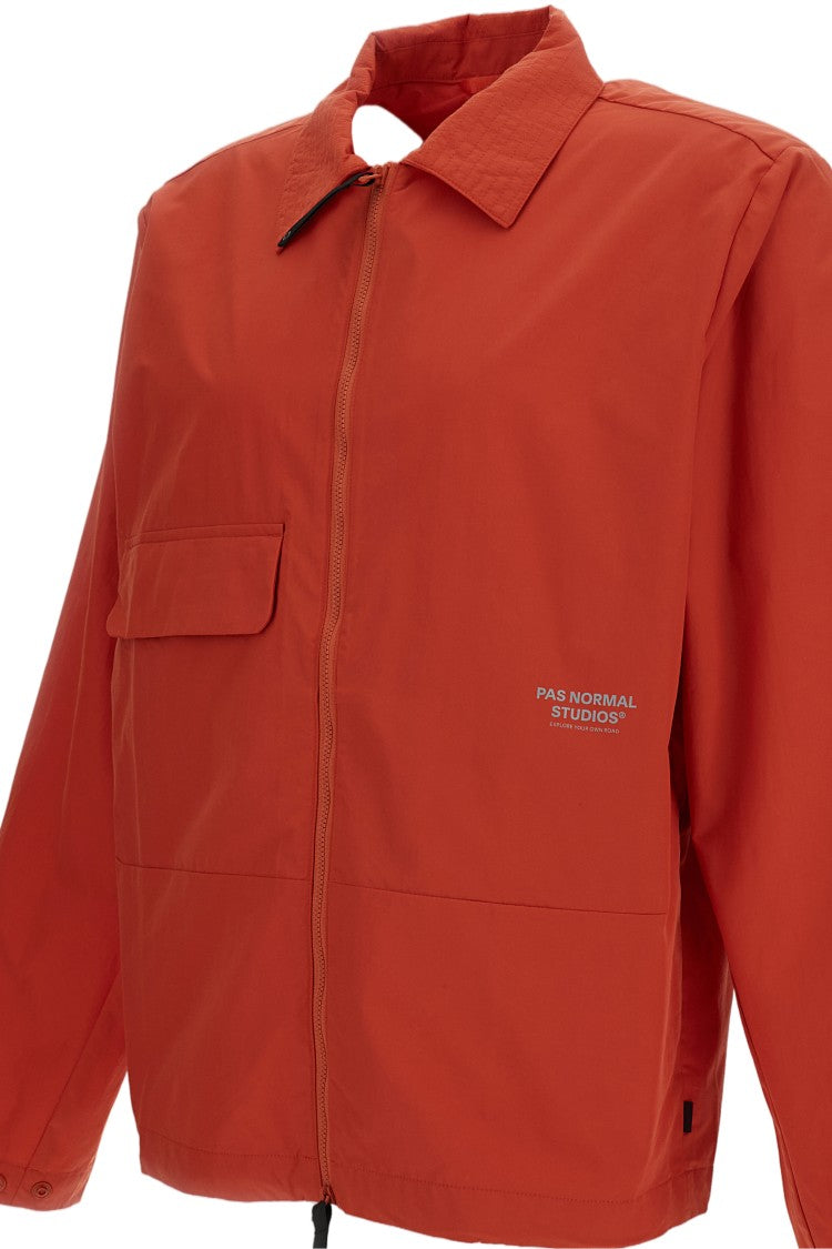 Pas Normal Studios Orange Off-Race Utility Water-Repellent Jacket