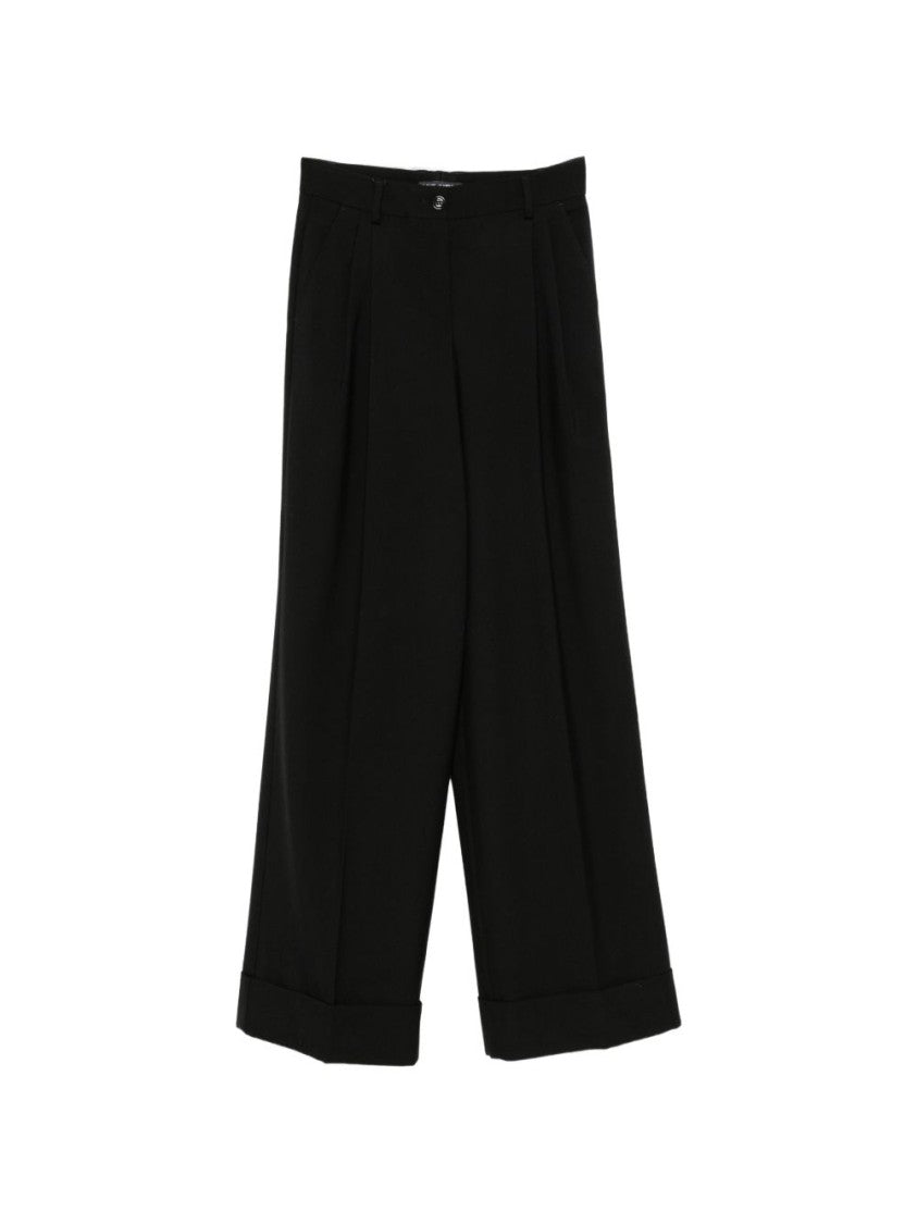 Dolce & Gabbana Wide-Leg Trousers With High Waist And Tailored Pleats