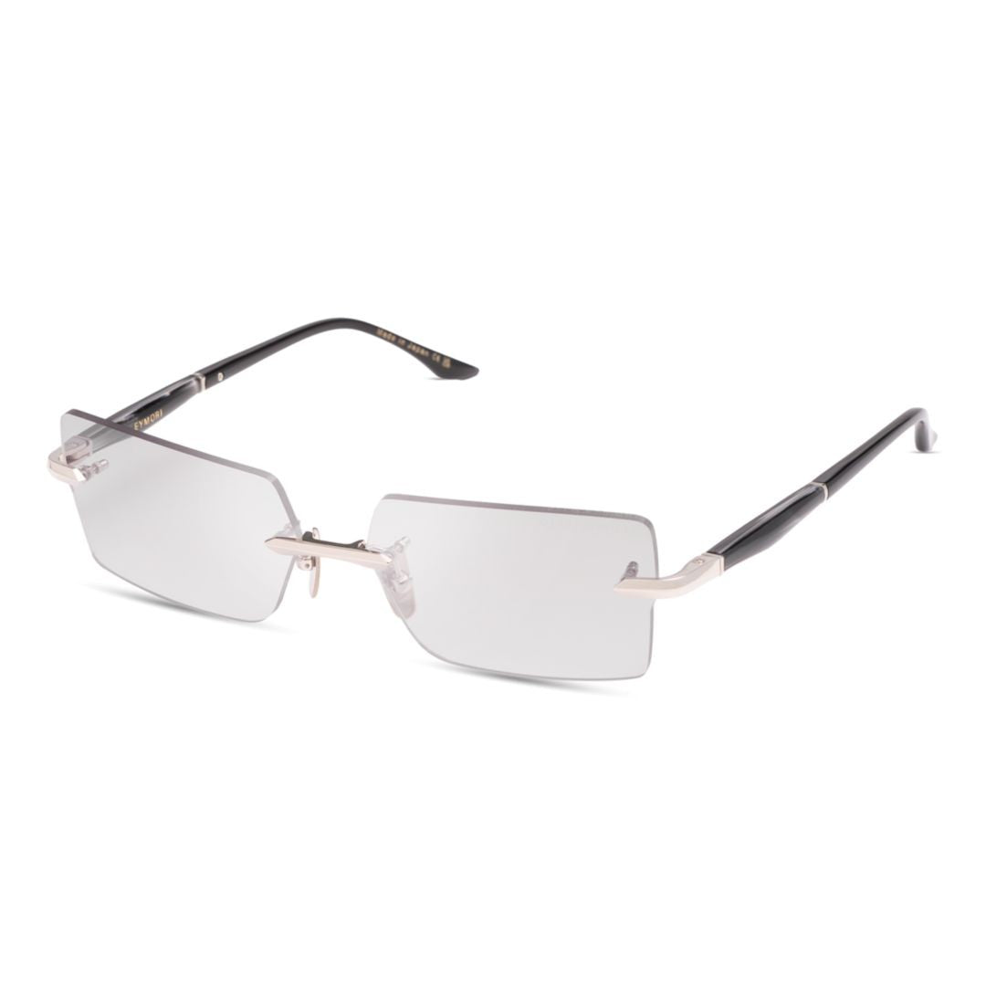 Dita Eymori Rimless Rectangular Sunglasses With Sleek Metal Accents