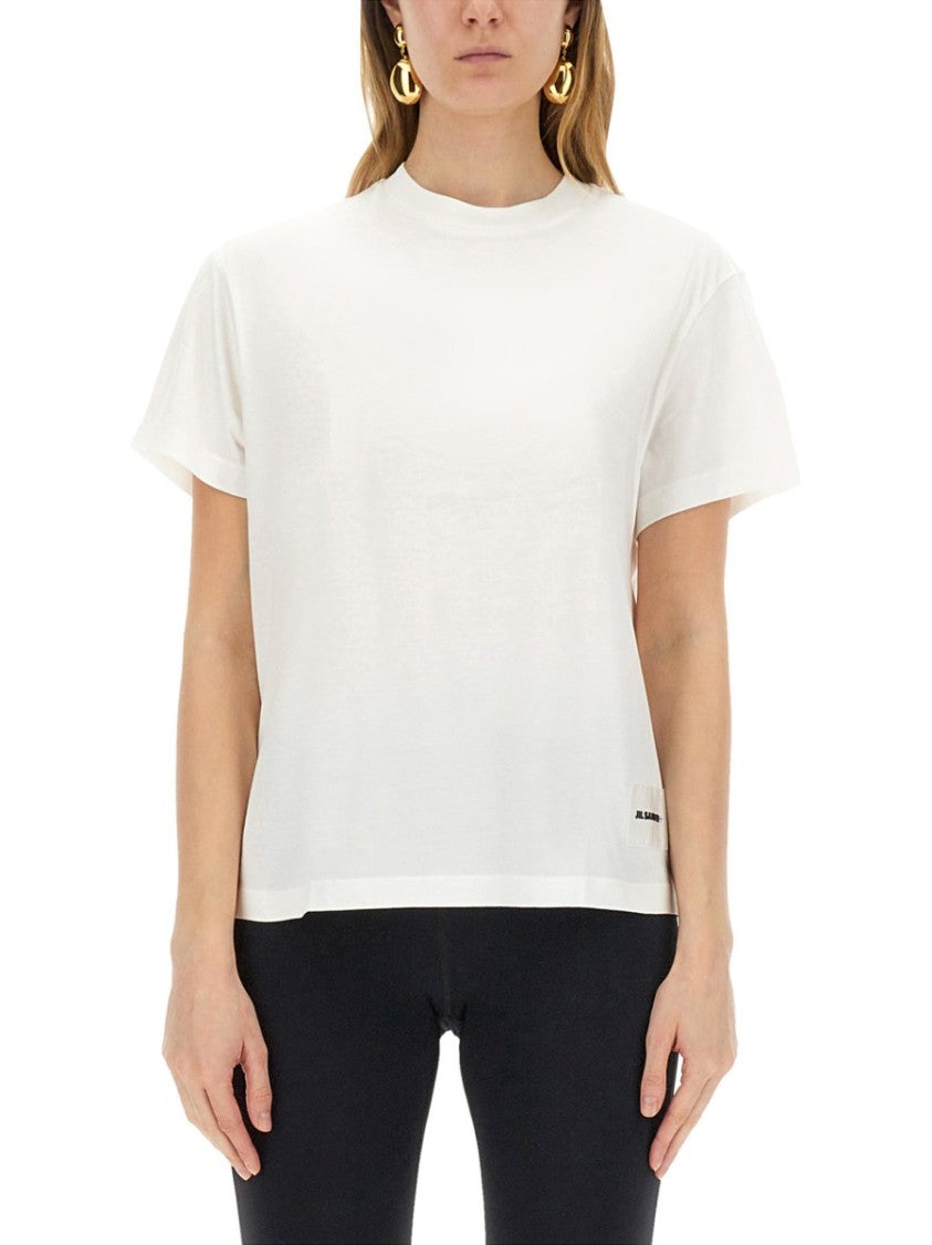 Jil Sander Regular Fit Cotton Crewneck T-Shirt