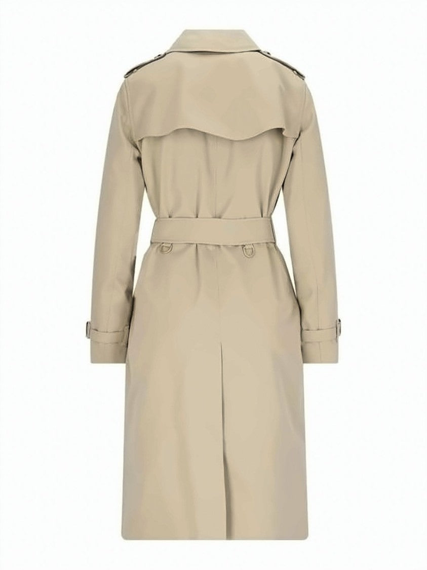Burberry Long Kensington Heritage Trench Coat With Tortoiseshell Buttons