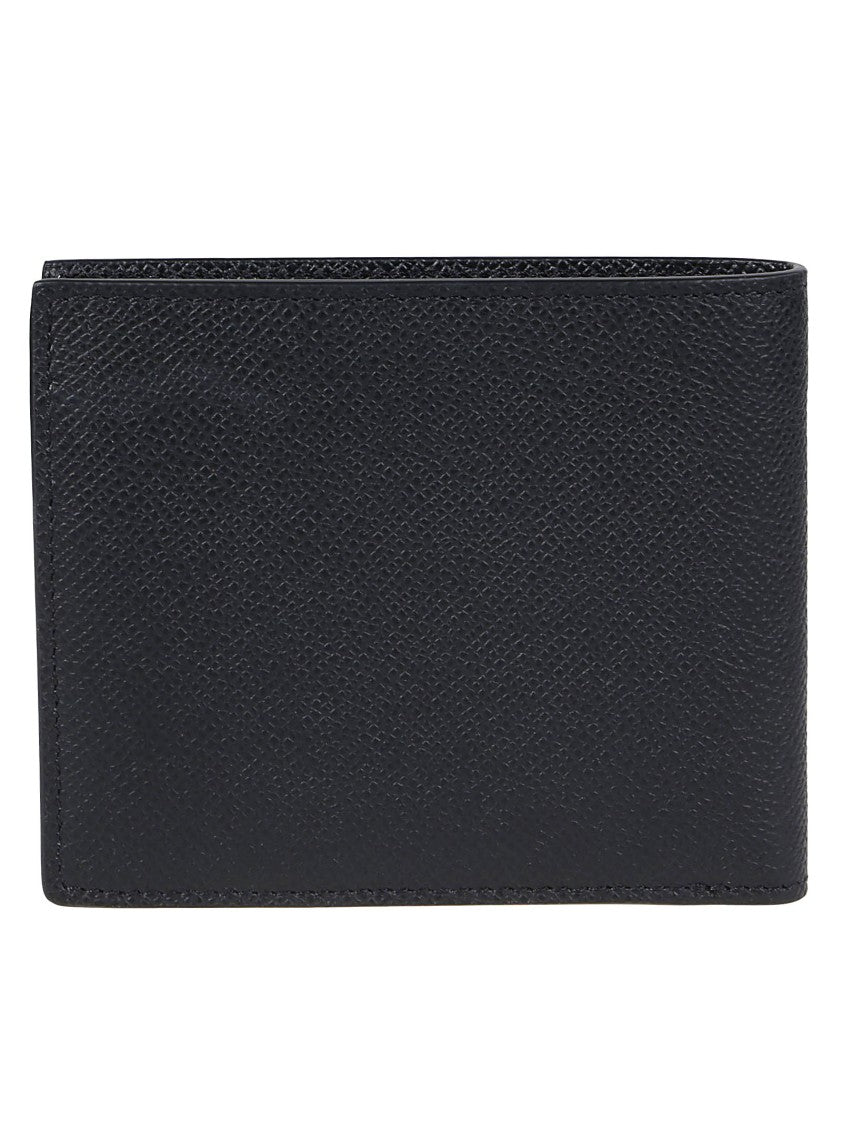 Tom Ford T Line Logo Plaque Classic Calf Leather Bifold Wallet