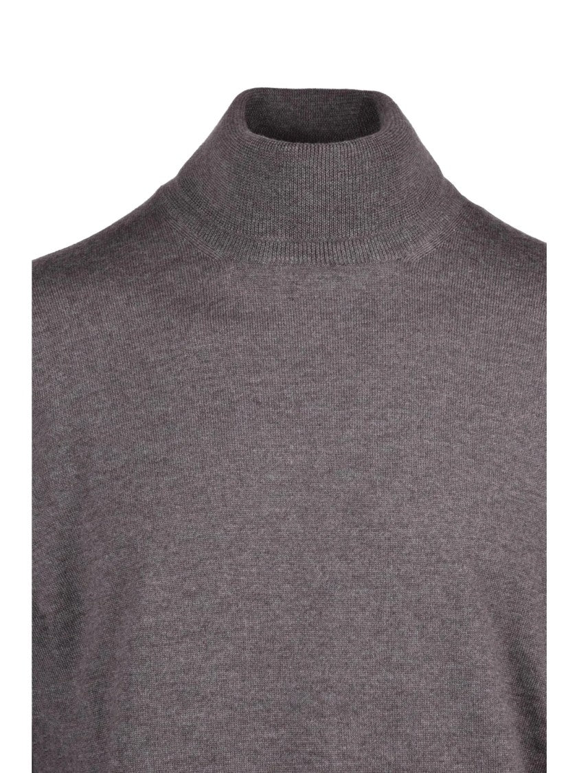Gran Sasso Classic Crew Neck Sweater In 100% Virgin Wool