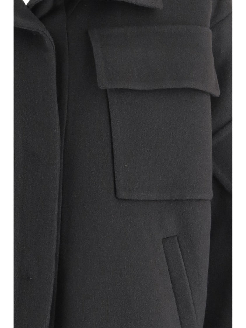 Giorgio Armani Cashmere Jacket With High Collar And Multi-Pocket Design