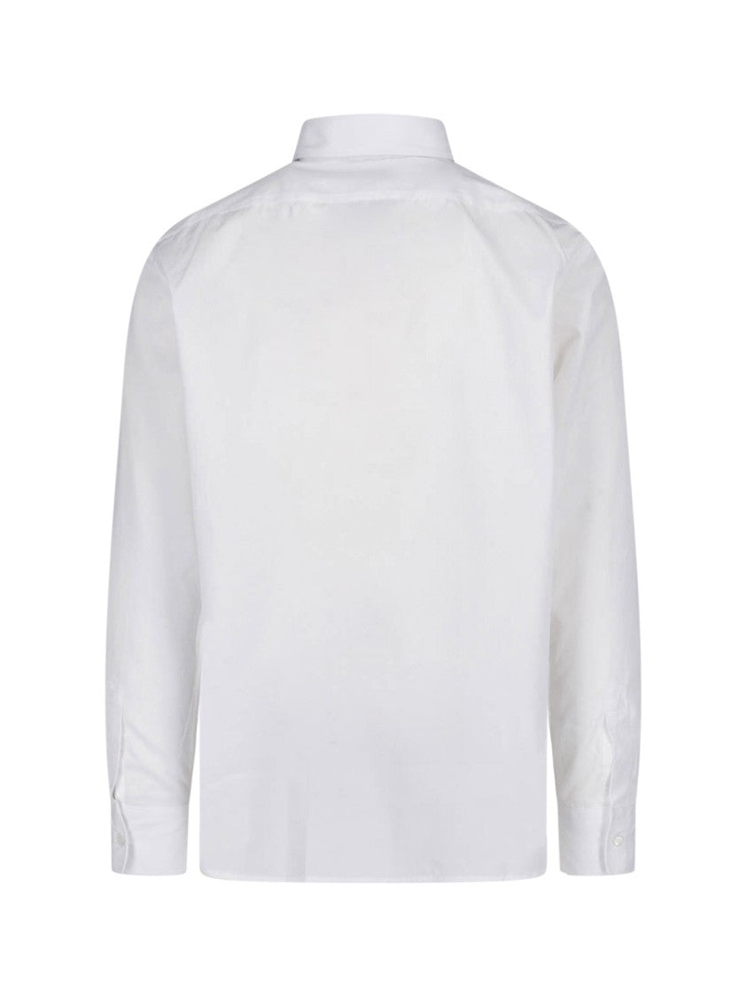 Aspesi White Long-Sleeve Cotton Shirt