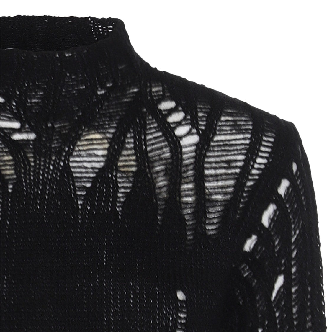 Chloé Black Wool Cut Out Shirt
