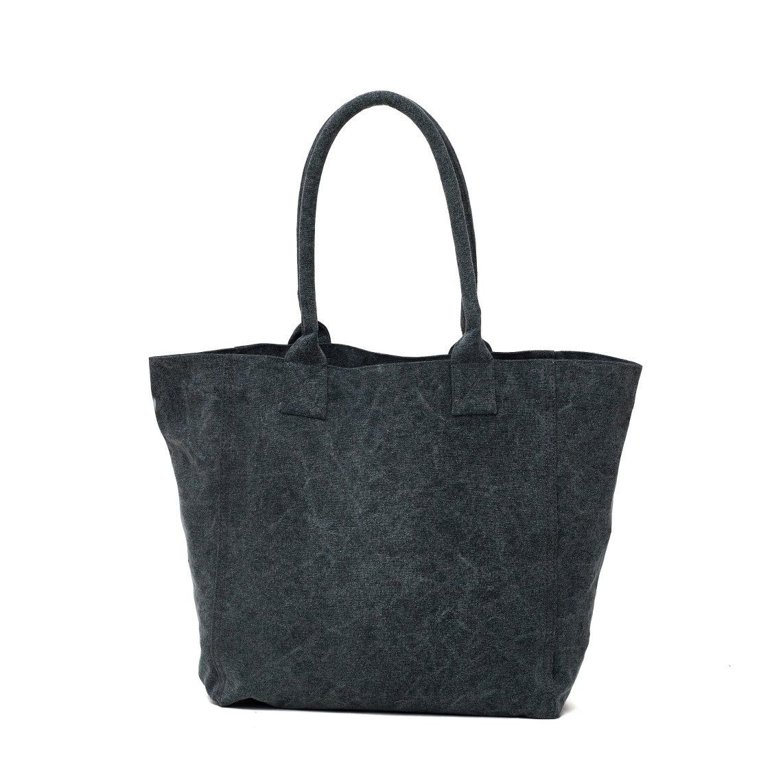 Isabel Marant Small Yenky Washed Cotton Canvas Logo Tote Bag