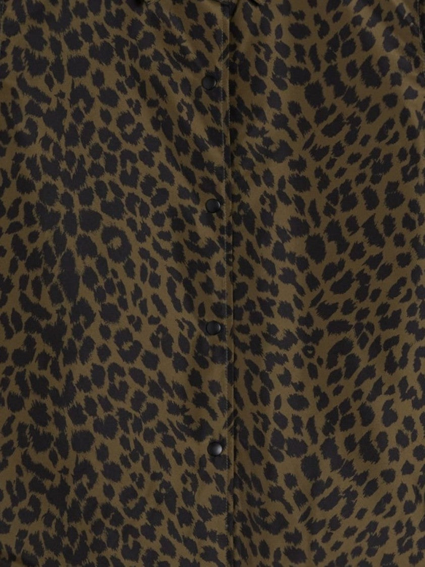 Aspesi Long Sleeve Leopard Print Shirt