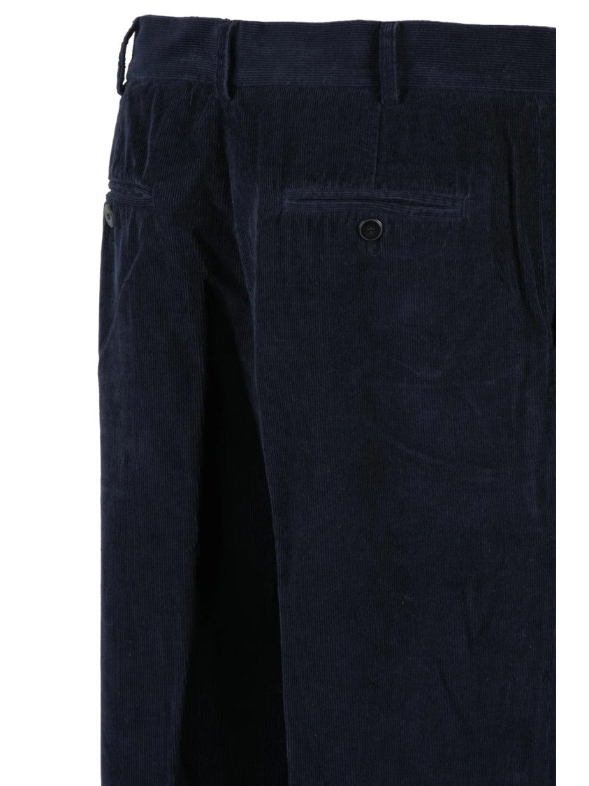 Pomandère Multicolor Cuffed Straight-Leg Cotton Pants