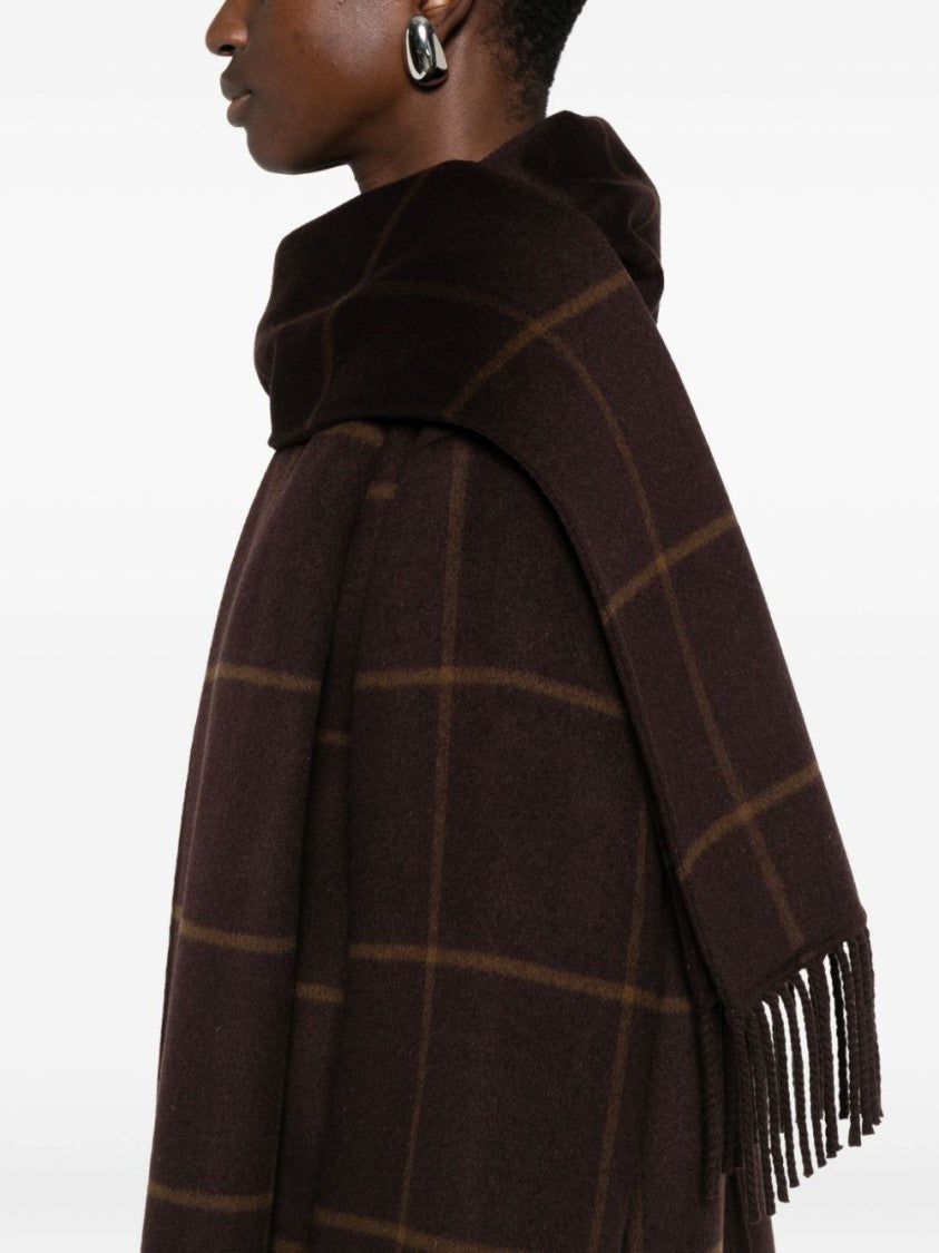 Yerse Brown Wool Blend Coat