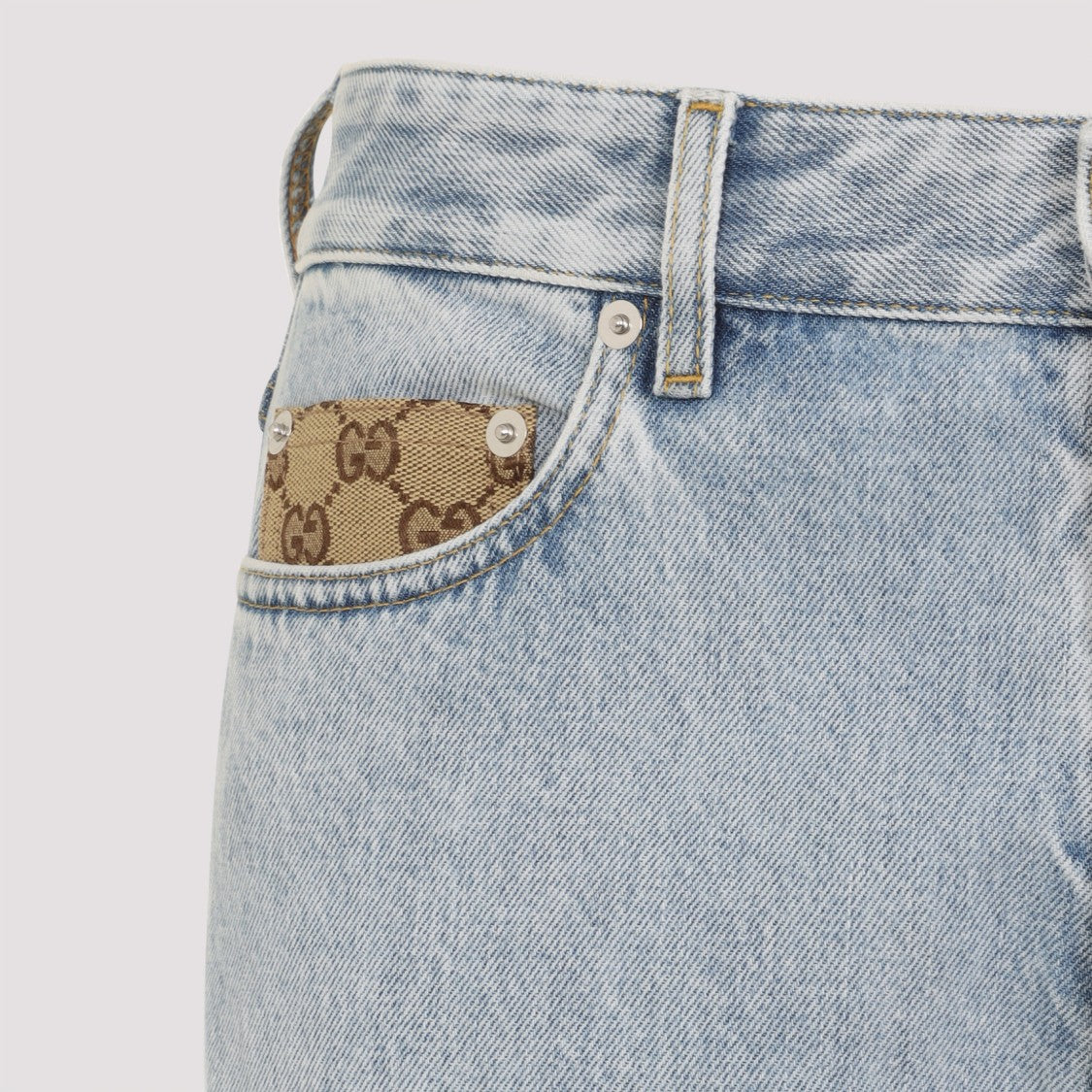 Gucci Light Blue Denim Trousers