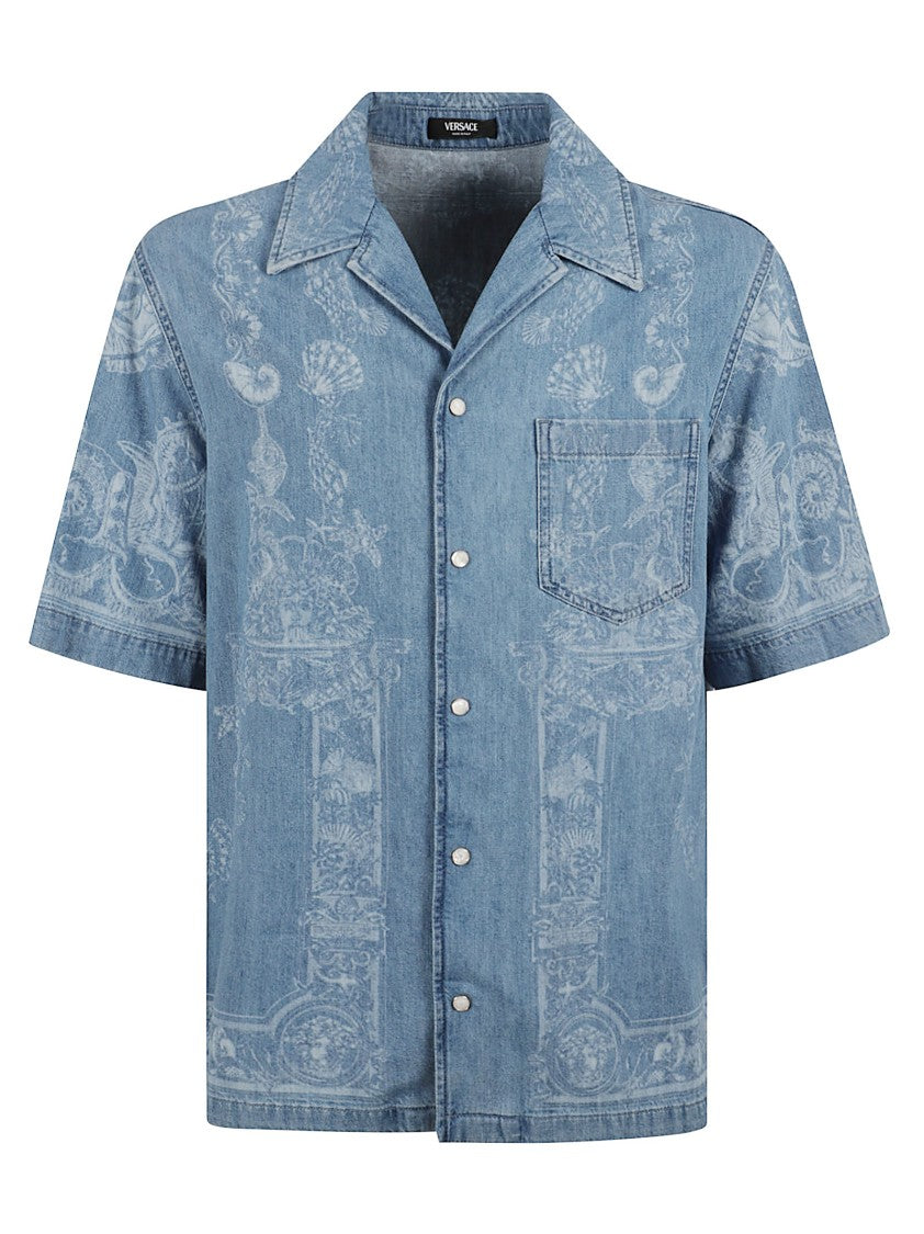Versace Light Blue Denim Shirt