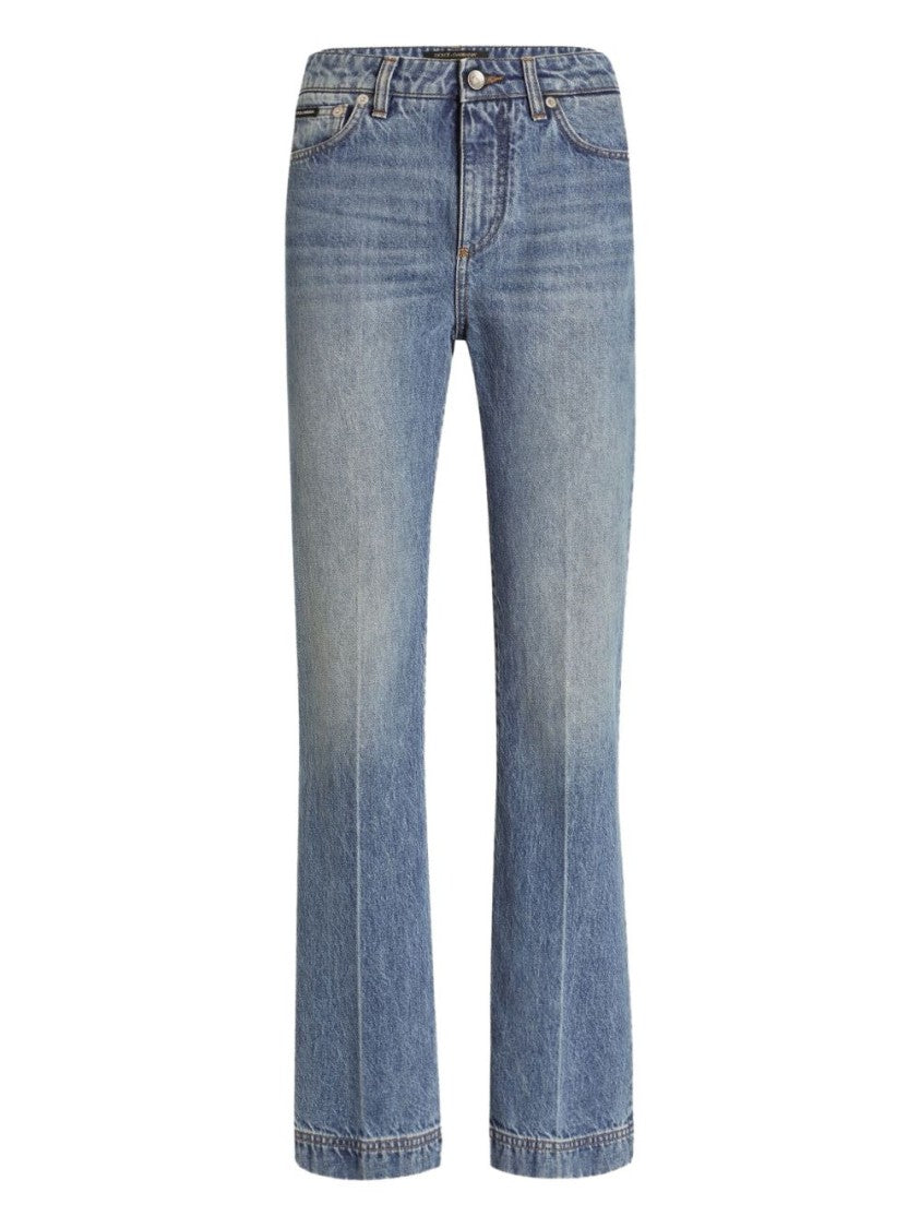 Dolce & Gabbana Mid-Rise Straight-Leg Jeans With Classic Five-Pocket Design