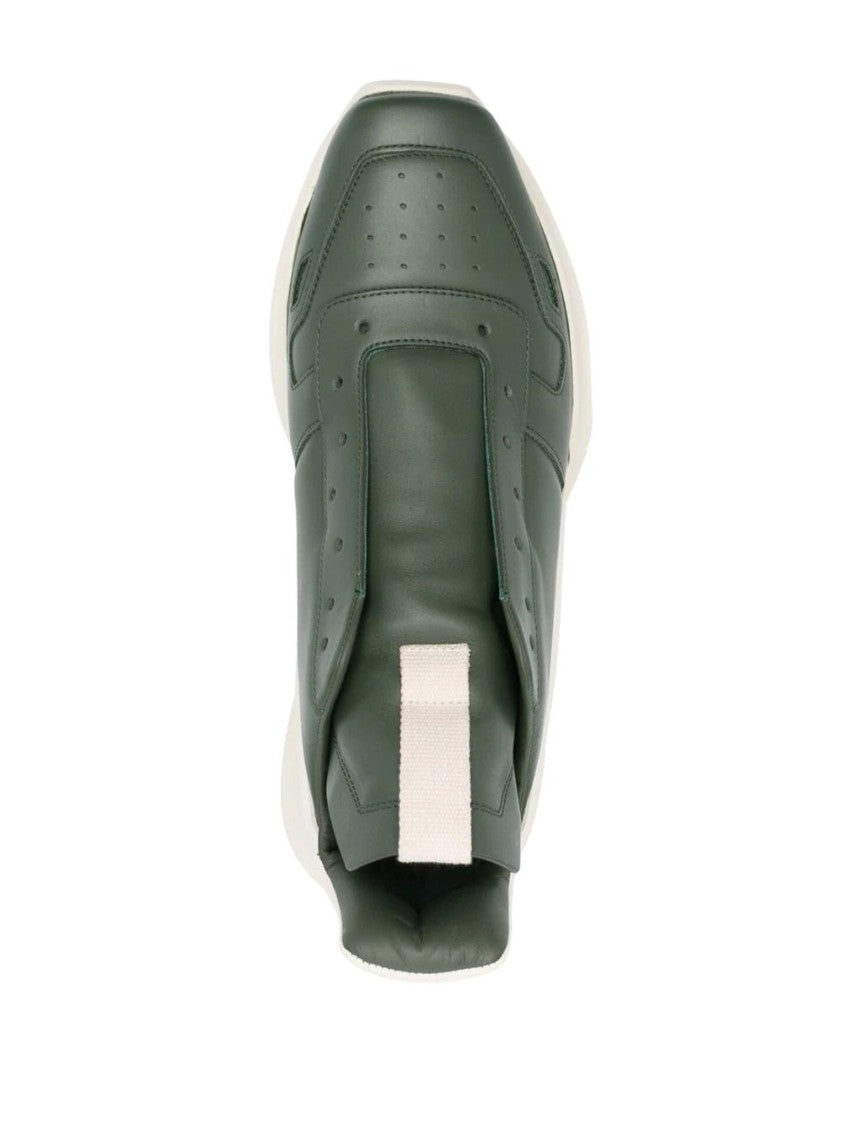 Rick Owens Geth Runner Leather Sneakers