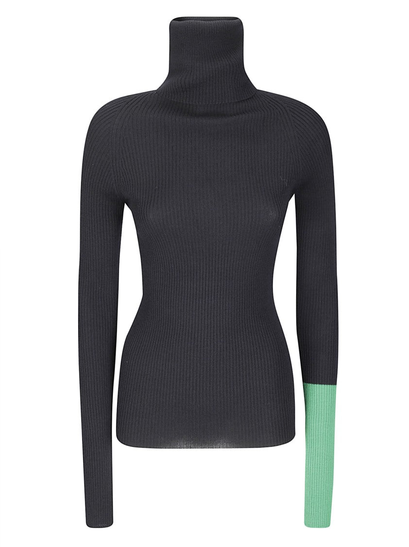 Yohji Yamamoto Color Combi High-Neck Sweater