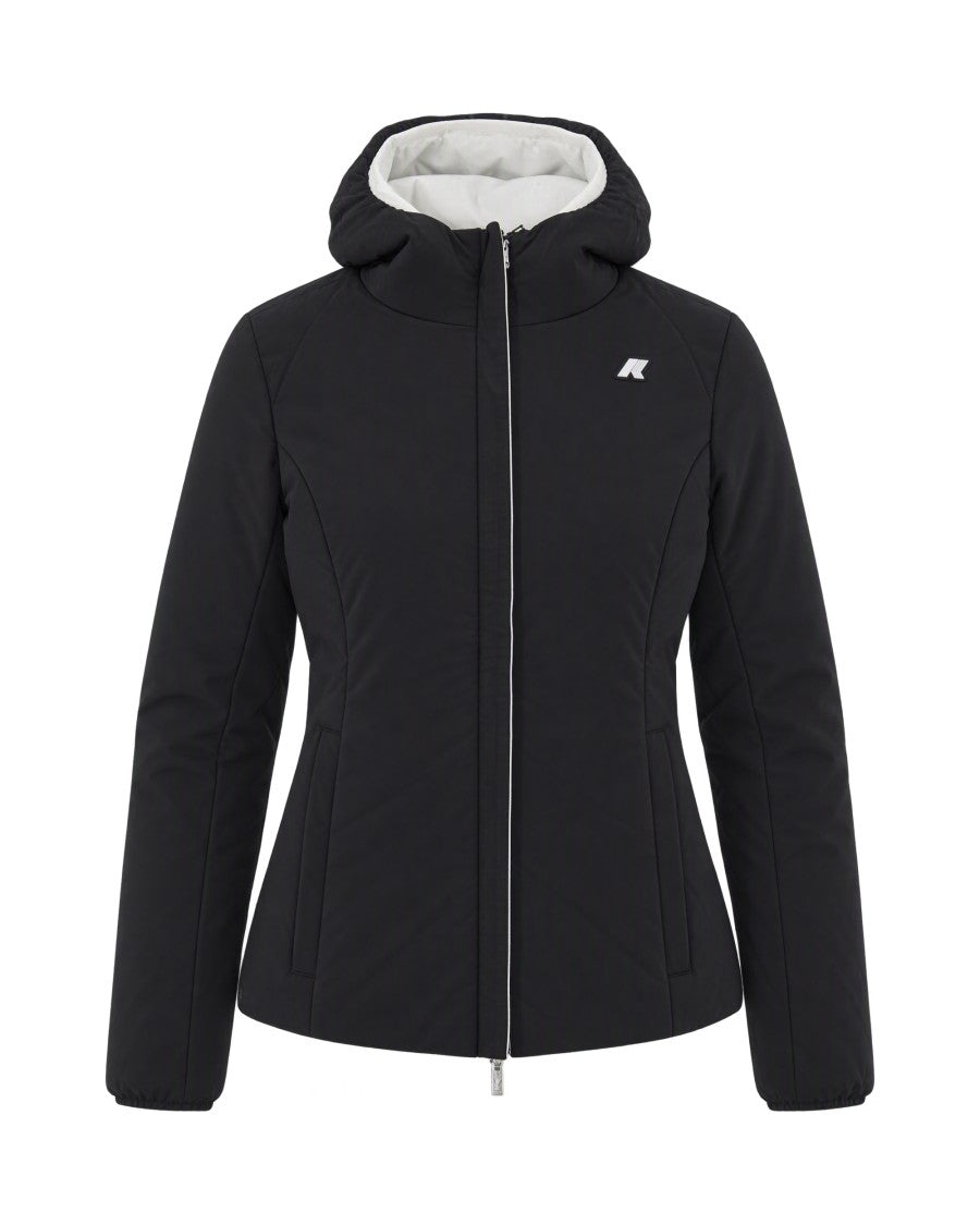 K-Way Double-Faced Slim-Fit Puffer Jacket With Non-Detachable Hood
