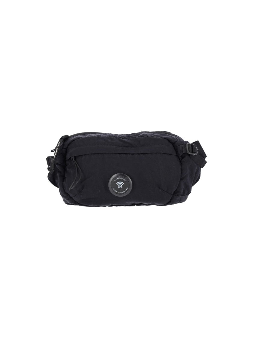 C.P. Company Blue Nylon B Lens Belt Bag