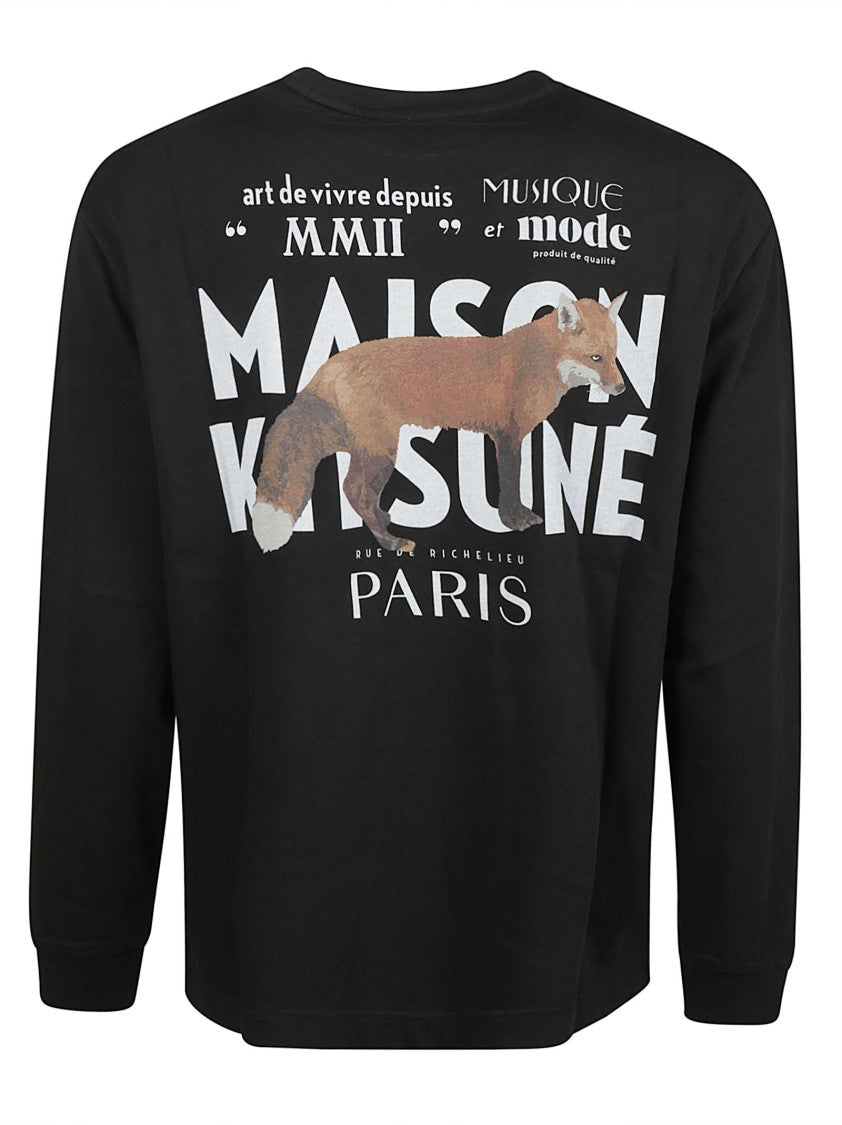 Maison Kitsuné Mmii Profile Fox Oversized Long Sleeve T-Shirt