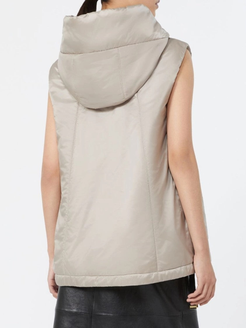 Max Mara Neutrals Greengo Padded Sleeveless Vest